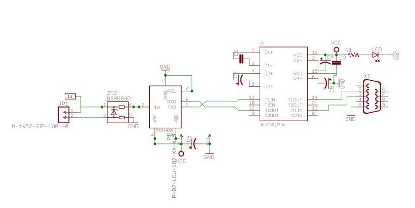 Schematic - RS232 1Wire Hub