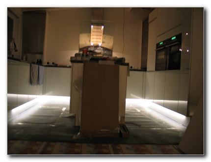 The kitchen LED strips (no flash)