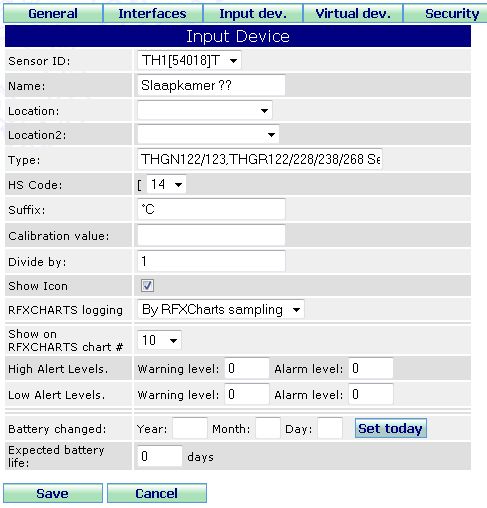 Input RFX sensor